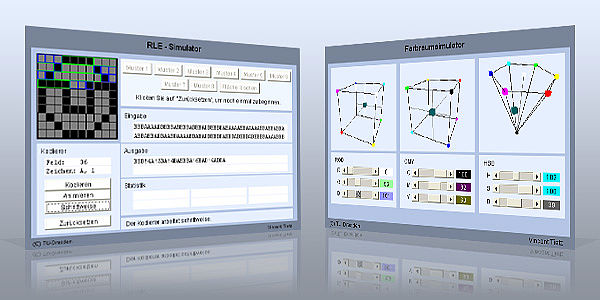 Java-Applets: RLE-Simulator und Farbraumsimulator